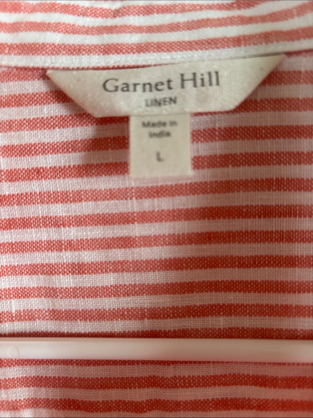 Garnet Hill Pink and White Striped Polo Dress View 3